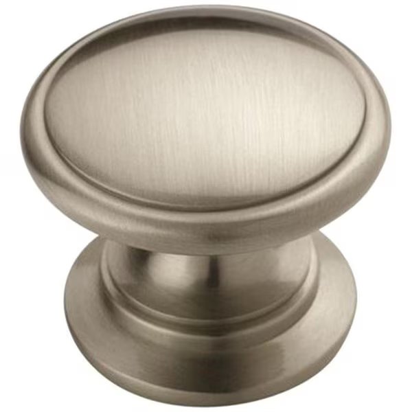 Allison Value Series Cabinet Knob, 1116 in Projection, Zinc, Satin Nickel, Amerock, Mfr#: BP53012G10